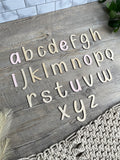 Wooden Alphabet | Blush | Wall decor