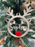 Rudolph with Name | Bauble