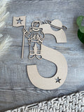 Astronaut Alphabet wall decor