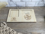 Business square reader holder | Plywood