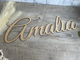 Name Wall Sign | Great Vibes Font