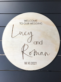 Welcome to our Wedding Sign